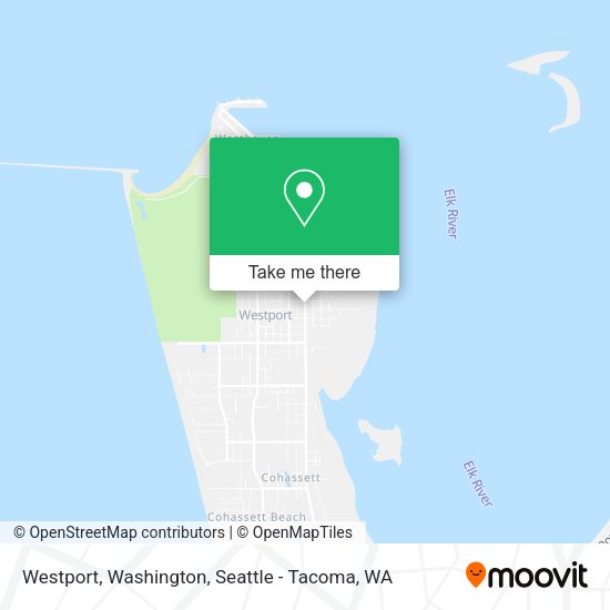 Westport, Washington map