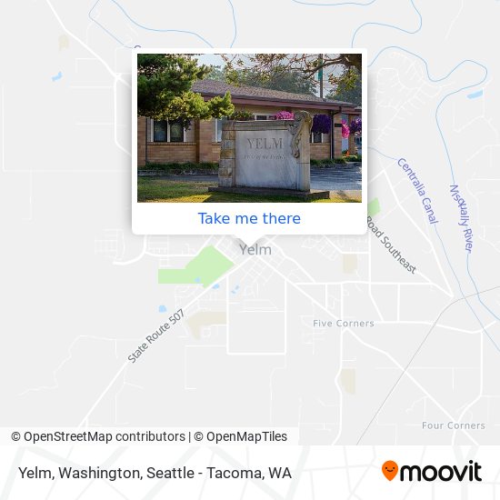 Mapa de Yelm, Washington