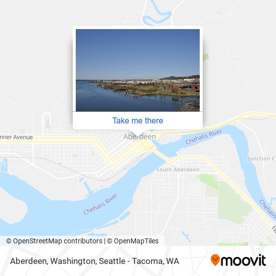 Aberdeen, Washington map