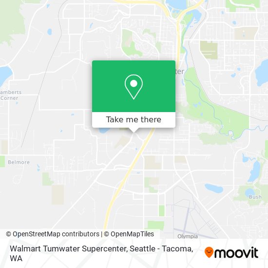 Walmart Tumwater Supercenter map