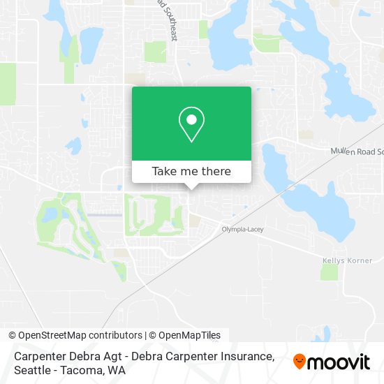 Carpenter Debra Agt - Debra Carpenter Insurance map