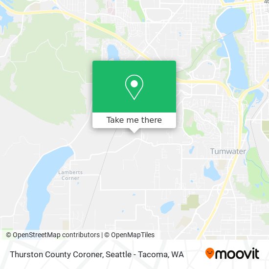 Thurston County Coroner map