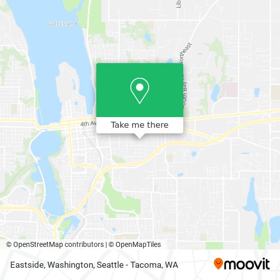 Eastside, Washington map