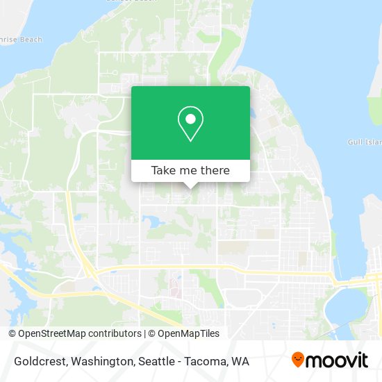 Goldcrest, Washington map