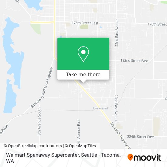 Mapa de Walmart Spanaway Supercenter