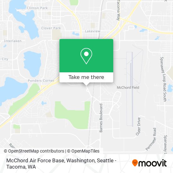 Mapa de McChord Air Force Base, Washington