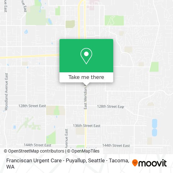 Franciscan Urgent Care - Puyallup map
