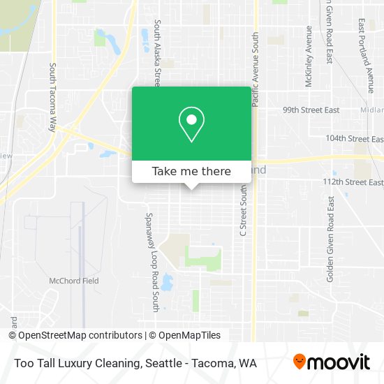 Too Tall Luxury Cleaning map