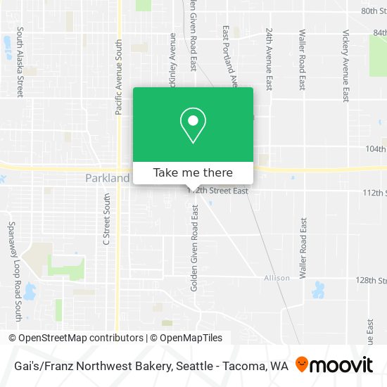 Mapa de Gai's/Franz Northwest Bakery