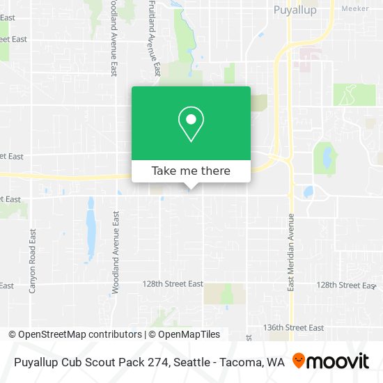 Mapa de Puyallup Cub Scout Pack 274