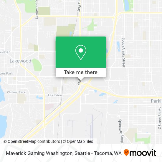 Maverick Gaming Washington map