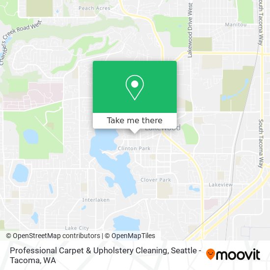 Professional Carpet & Upholstery Cleaning map