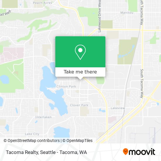 Tacoma Realty map