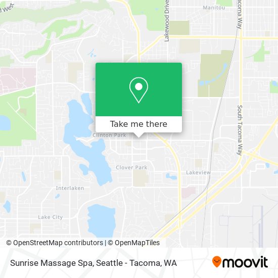 Sunrise Massage Spa map