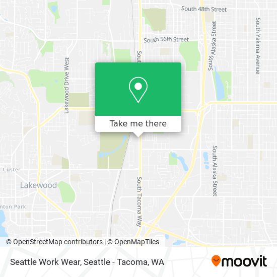 Seattle Work Wear map
