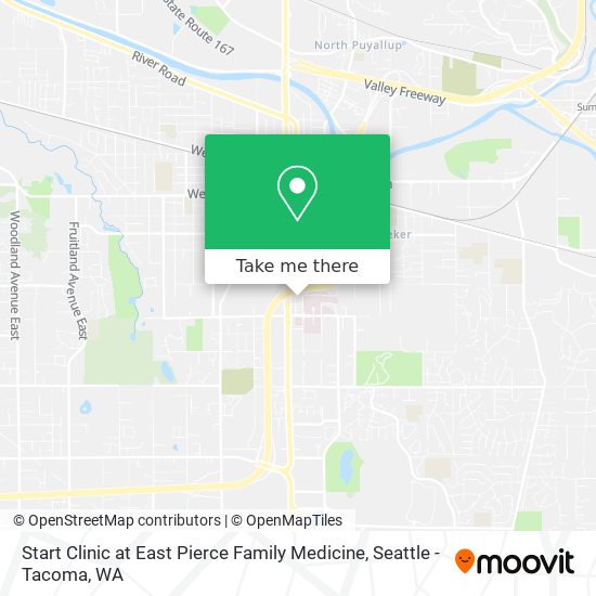 Mapa de Start Clinic at East Pierce Family Medicine