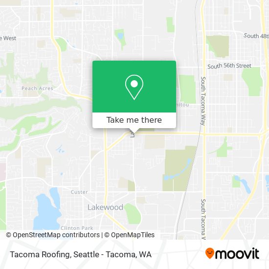 Tacoma Roofing map