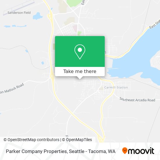 Parker Company Properties map