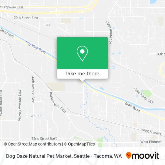 Mapa de Dog Daze Natural Pet Market