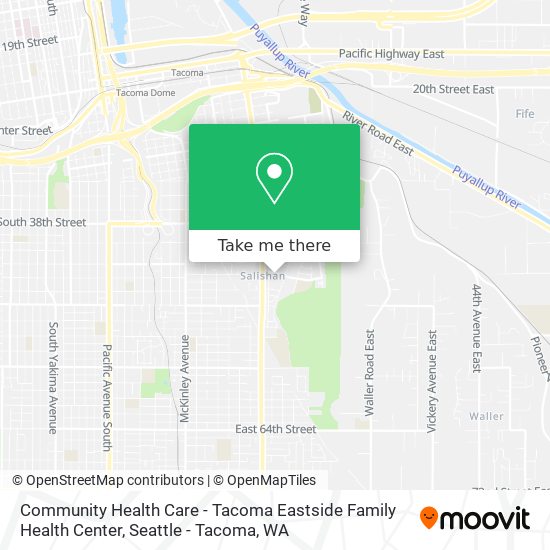 Community Health Care - Tacoma Eastside Family Health Center map