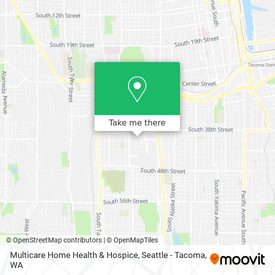 Multicare Home Health & Hospice map