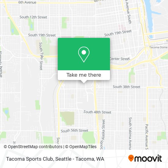 Tacoma Sports Club map