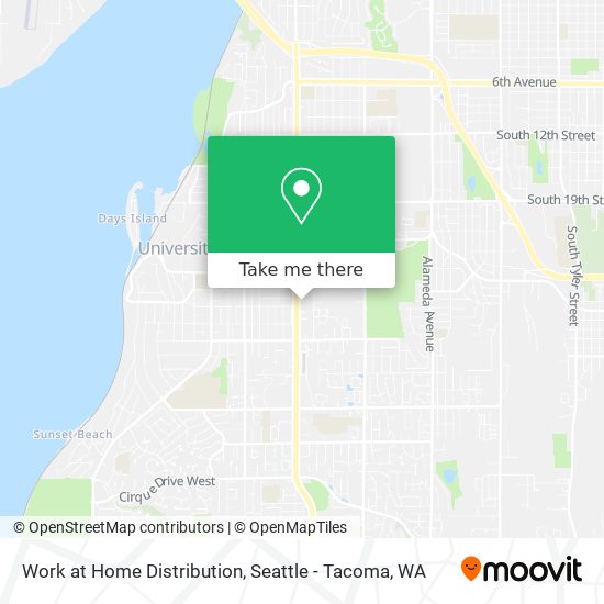 Work at Home Distribution map