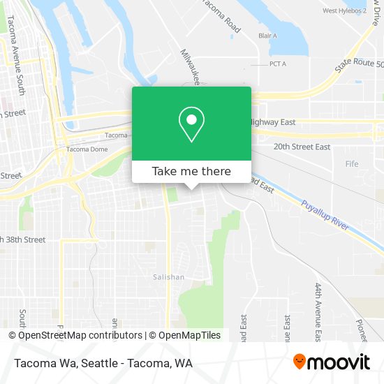 Mapa de Tacoma Wa