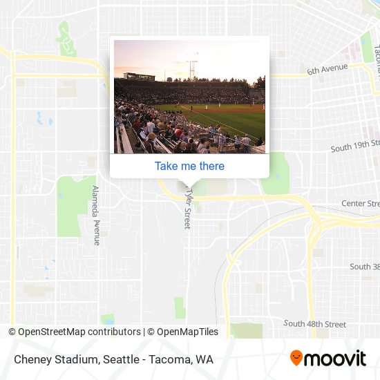 Mapa de Cheney Stadium