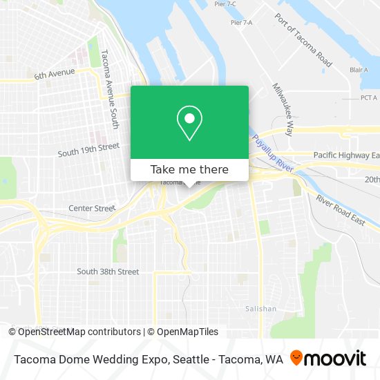 Tacoma Dome Wedding Expo map