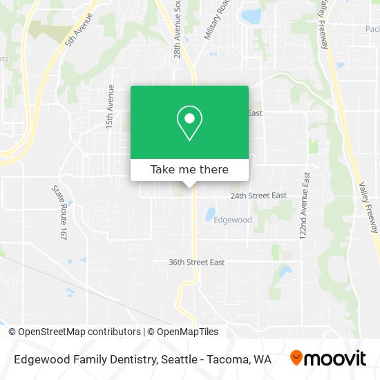 Mapa de Edgewood Family Dentistry