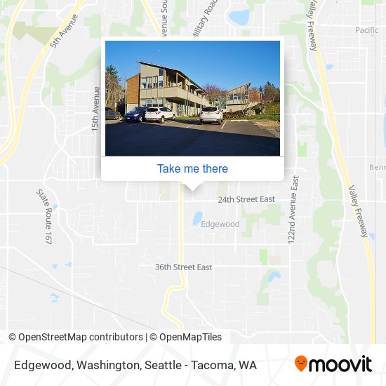 Edgewood, Washington map