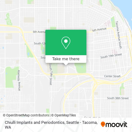 Chiulli Implants and Periodontics map