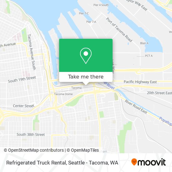 Refrigerated Truck Rental map