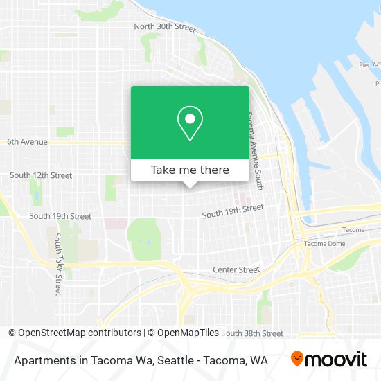 Apartments in Tacoma Wa map