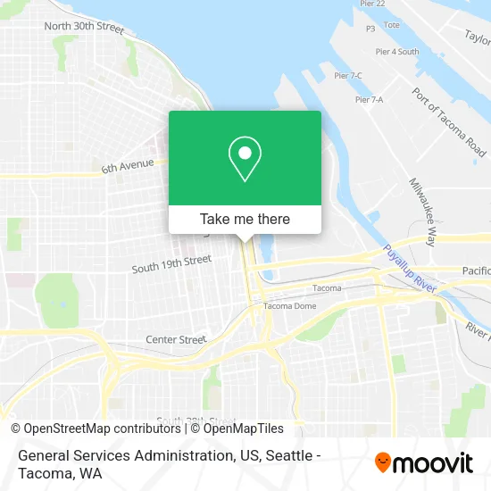 Mapa de General Services Administration, US