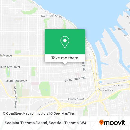 Mapa de Sea Mar Tacoma Dental