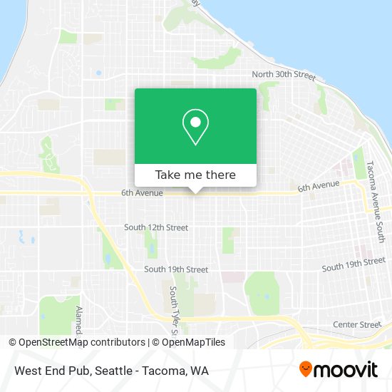 West End Pub map