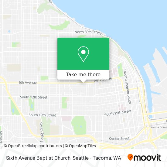 Sixth Avenue Baptist Church map