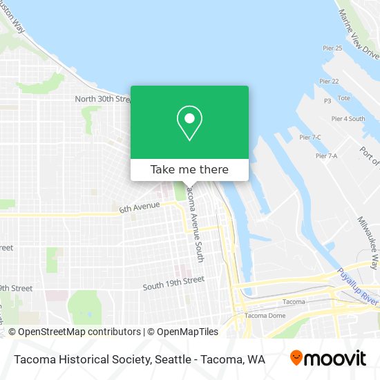 Mapa de Tacoma Historical Society