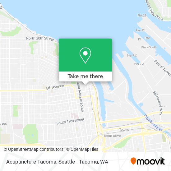 Acupuncture Tacoma map