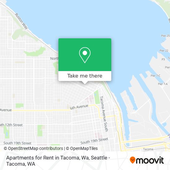 Apartments for Rent in Tacoma, Wa map