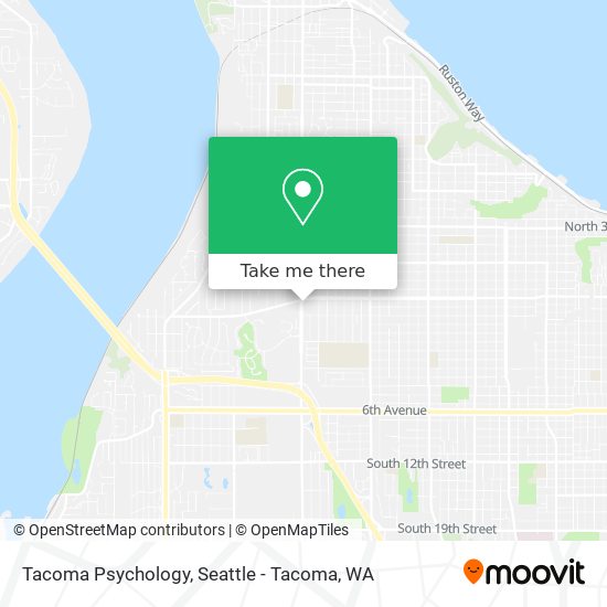 Mapa de Tacoma Psychology