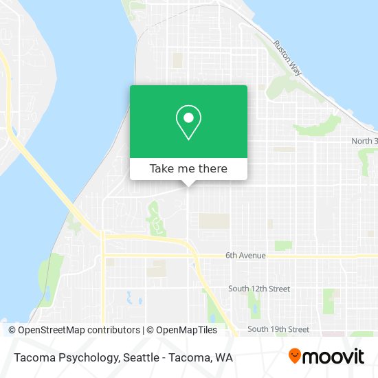 Tacoma Psychology map