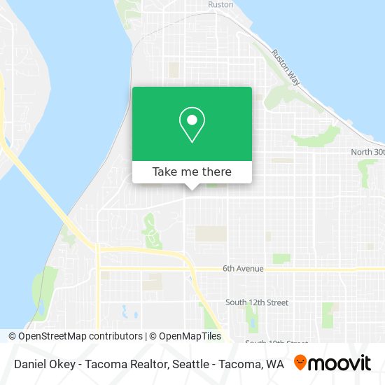 Daniel Okey - Tacoma Realtor map