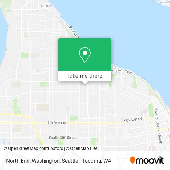 Mapa de North End, Washington
