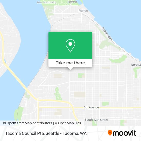 Tacoma Council Pta map