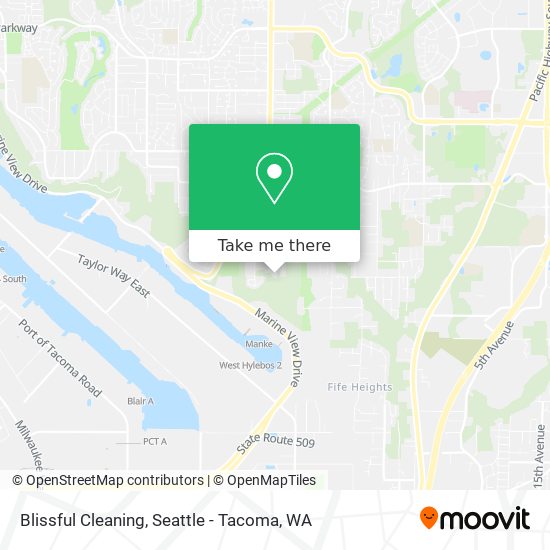 Blissful Cleaning map