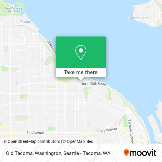 Mapa de Old Tacoma, Washington