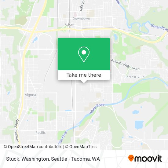 Stuck, Washington map